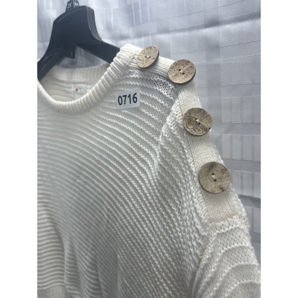 Proof Apparel Women’s Sweater Size S/M Color White - Picture 6 of 10